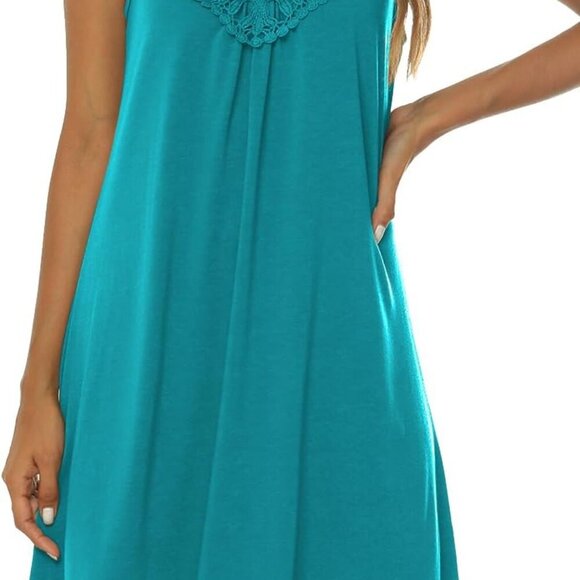 Women Halter Dress Summer Light Breathable Spaghetti Strap Beach Cover Up - Picture 1 of 3